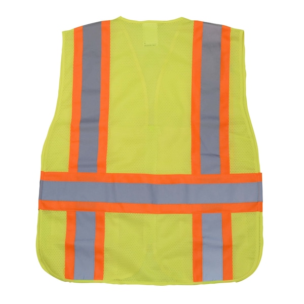 Radians Two-Tone Expandable Safety Vest 2XL Class 2 , Zipper Closure 4 Pockets, 2 Mic Tab, ID Window - SV23-2ZGM-XL/2X
