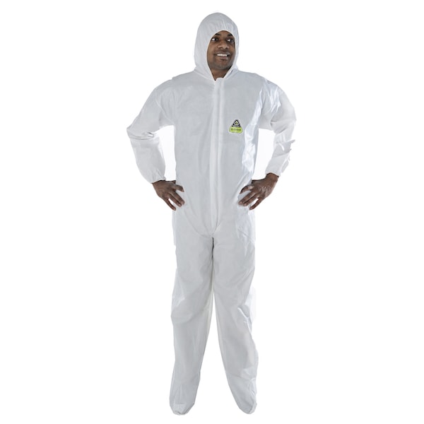 Cordova DEFENDER Coverall, Hood, Boots, L, 12PK - CPHBL