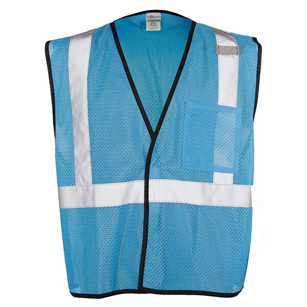 Kishigo 4X-5X, Electric Blue Enhanced Visibility Mesh Vest - B130-4X-5X