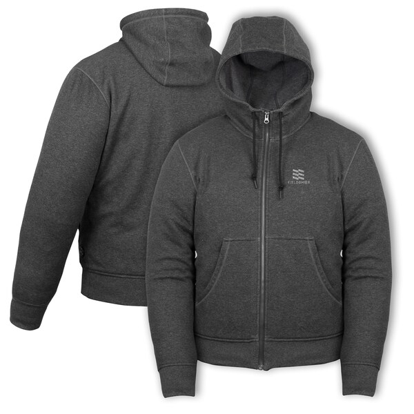 Mobile Warming Men's Dark Gray Heated Hoodie, Bluetooth, MD, 7.4V - MWMJ18220320