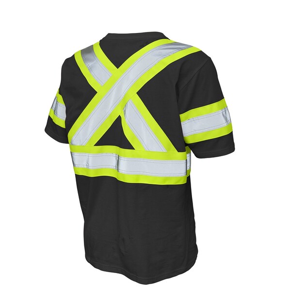 Tough Duck Short Sleeve Safety T-Shirt, ST112-BLACK - ST11
