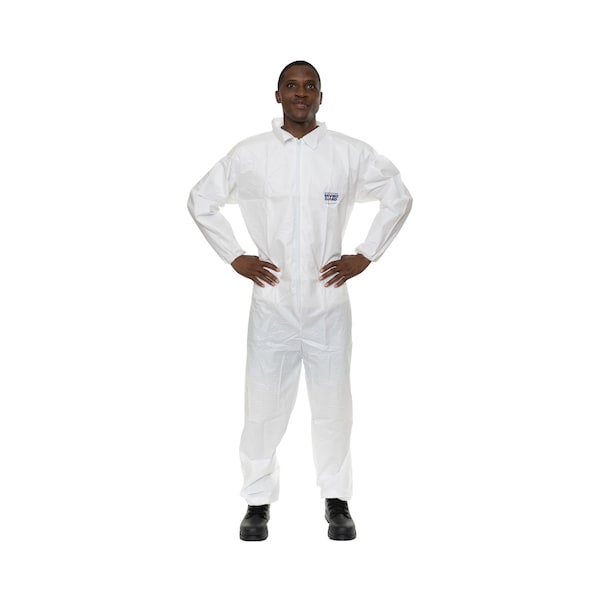 International Enviroguard Disposable Coverall, 5XL, Zipper, 25 PK - 8112