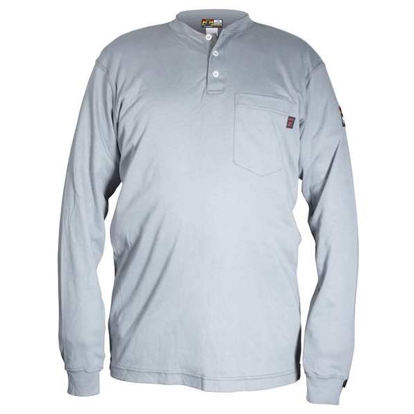 Mcr Safety Men's FR Long Sleeve Shirt, 9.6 cal/sq cm, L, Max Comfort(TM) - H1GL