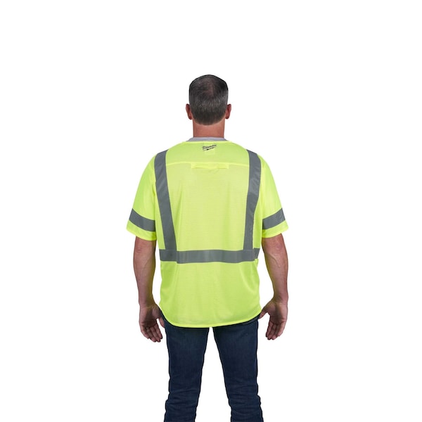 Milwaukee Tool Class 3 High Visibility Yellow Safety Vest - 2X-Large/3X-Large - 48-73-5143