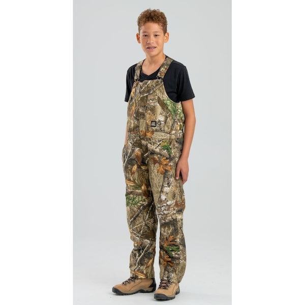 Berne Youth Softstone Insulated Bib Overall, Realtree Edge - Large - BB21EDGR440
