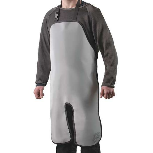 Turtleskin CP Apron, Wht, Polystr, 36 in. L x 24 in. W - CPA-45A