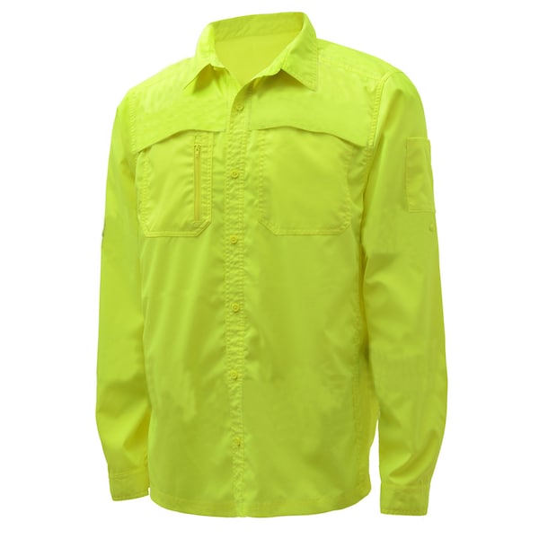 Gss Safety Class 3 Long Sleeve T-Shirt w/Black - 5114-5XL