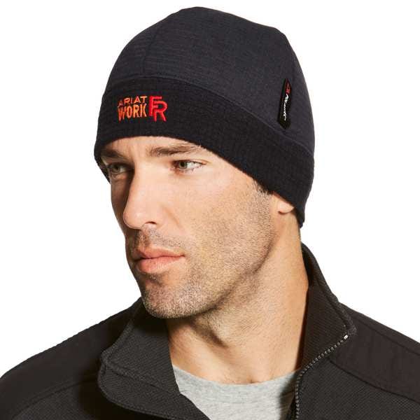 Ariat FR Beanie, 2, 15 cal/sq cm, Polartec(R), 9 oz, Black - 10018117