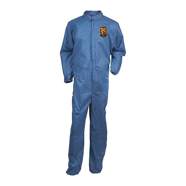 Kleenguard Disposable Coveralls, Collared, L, SMMMS, Zipper, Elastic Cuff, Elastic Ankle, Serged Seam, 24 PK - 58503