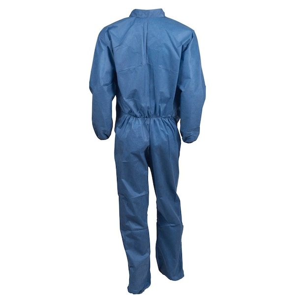 Kleenguard Disposable Coveralls, Collared, L, SMMMS, Zipper, Elastic Cuff, Elastic Ankle, Serged Seam, 24 PK - 58503