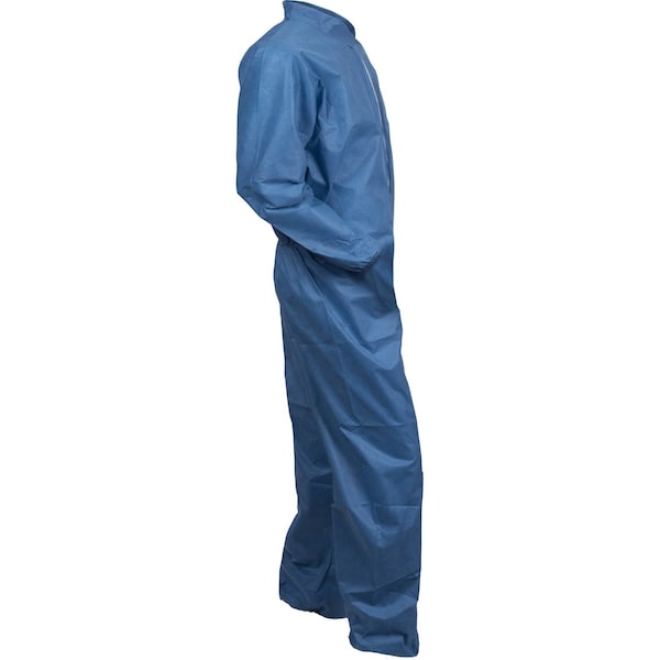 Kleenguard Disposable Coveralls, Collared, L, SMMMS, Zipper, Elastic Cuff, Elastic Ankle, Serged Seam, 24 PK - 58503