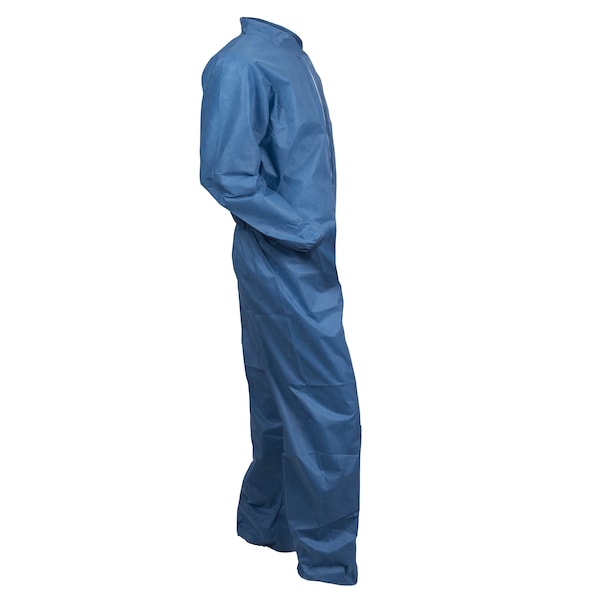 Kleenguard Disposable Coveralls, Collared, L, SMMMS, Zipper, Elastic Cuff, Elastic Ankle, Serged Seam, 24 PK - 58503