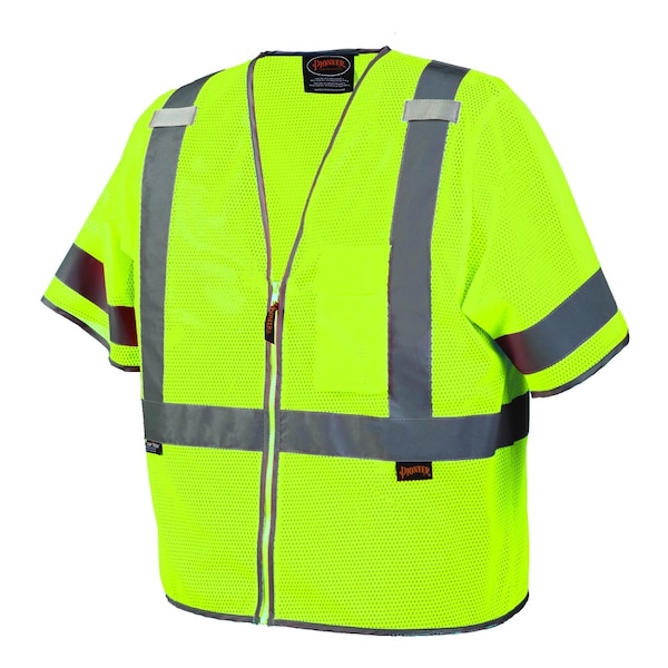 Pioneer Short Sleeve Vest with 2" Tape, Green - V1023960U-L