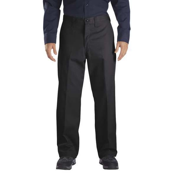 Dickies Men's Industrial Work Pants, L/XL, Black, Cotton/Polyester - LP92BK 34 32