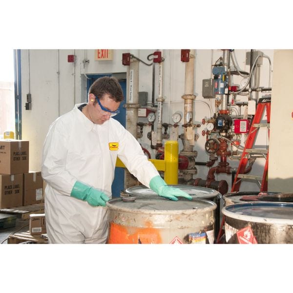 Condor Disposable Coverall, Collared, 2XL, Zipper, Open Cuff, Open Ankle, Serged Seam, 6 PK - 30C564