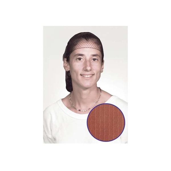 Amercareroyal Royal 28" Latex Free Light Brown Light Weight Hairnet, PK2880 - RPH144LTBK28