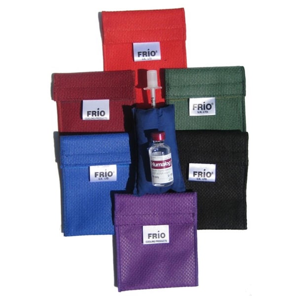 Frio Insulin Cooling Mini Wallet- Burgundy- 4 in. x 3 in. - 1130MINIBURG