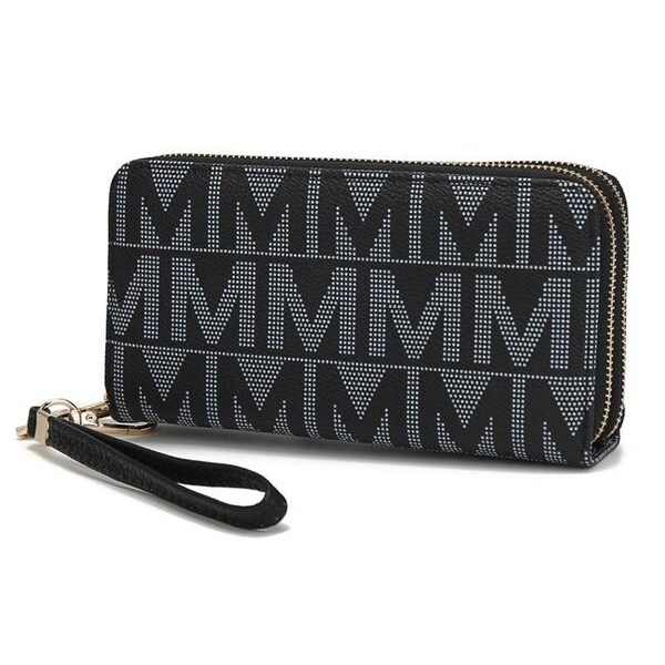 Weird Giraffe Games MKF Collection MKF-LKC-BM3370BK Danielle Milan M Signature Wallet Wristlet; Black - MKF-LKC-BM3370BK