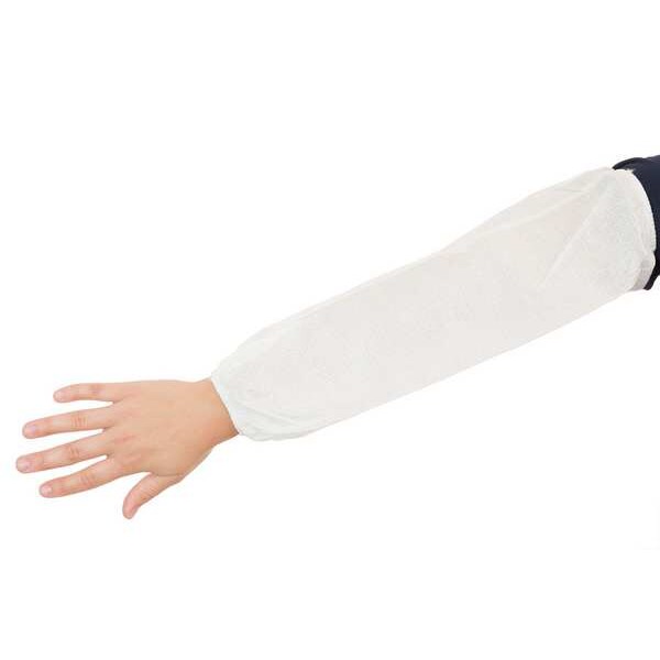 International Enviroguard Body Filter 95+(R) Disposable Sleeves, 21", 18 in Length, 0.47 mm Thick, Serged Seam, White, 200 PK - 4065