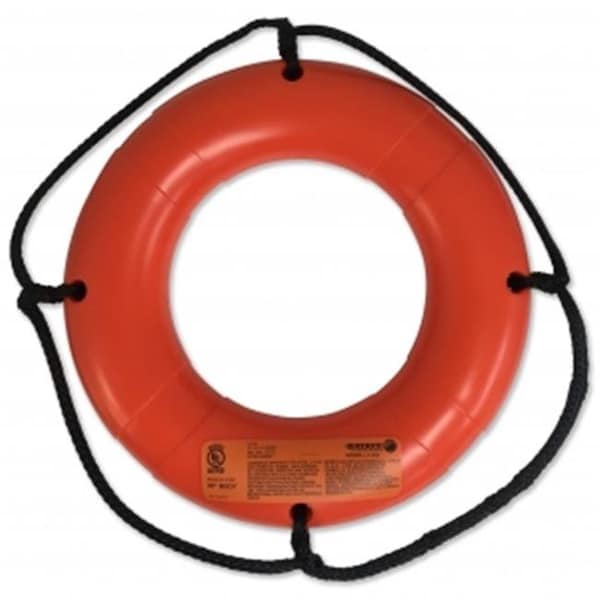 Datrex Datrex DX0200D 20 in. No Tape Lifering; Orange - USCG - DX0200D