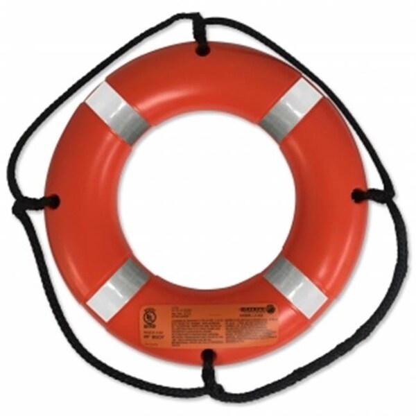 Datrex Datrex DX0200RD 20 in. Lifering with Tape; Orange - USCG - DX0200RD