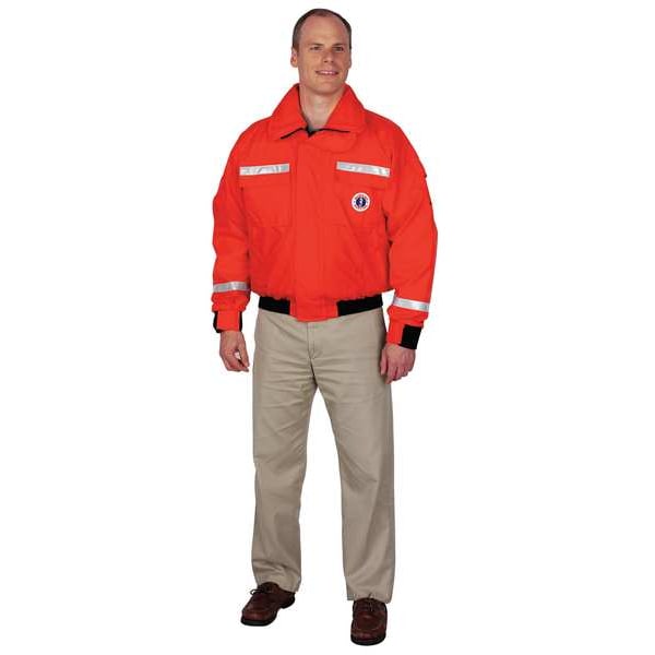 Mustang Survival Bomber Jacket, M, Orng - MJ6214T1-2-M-206