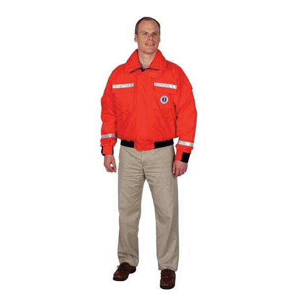 Mustang Survival Bomber Jacket, M, Orng - MJ6214T1-2-M-206