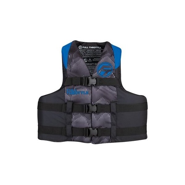 Full Throttle Vest-S/M Blue Nylon, #112200-500-030-22 - 112200-500-030-22
