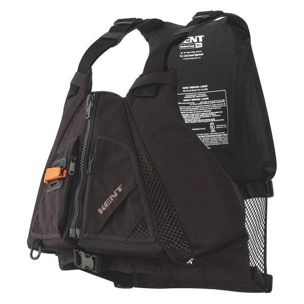 Kent Safety Life Vest, Law Enforcement, Black, XL/Lg - 151600-700-060-23