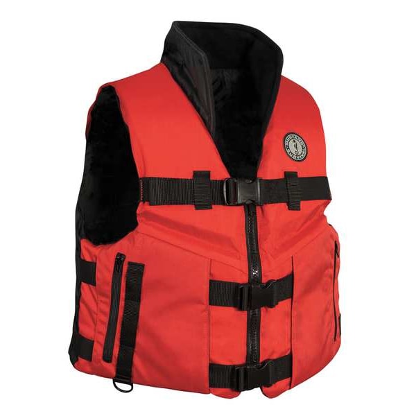 Mustang Survival Life Vest, Red/Black, 2XL - MV462602-123-XXL-216