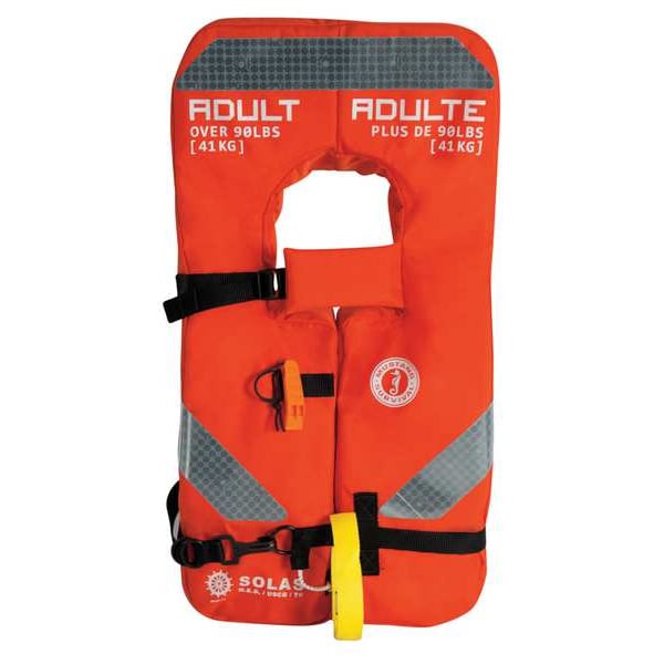 Mustang Survival Life Vest, Orange, Cordura, Universal - MV8040-2-0-227