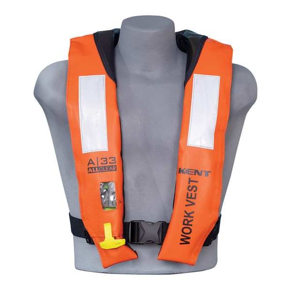 Kent Safety Flotation Work Vest, UNIV, 35lb, CO2, OR - 134402-200-004-21