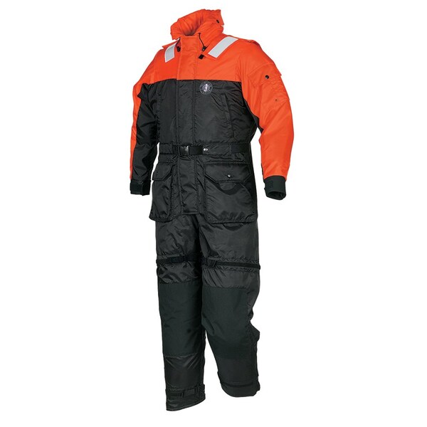 Mustang Survival Mustang Deluxe Anti-Exposure Coverall, Work Suit - Orange/Black - XS - MS2175-33-XS-206