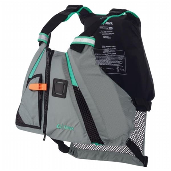 Onyx Outdoor Movement Dynamic Paddle Sports Life Vest Medium - Large, Aqua - ON82067