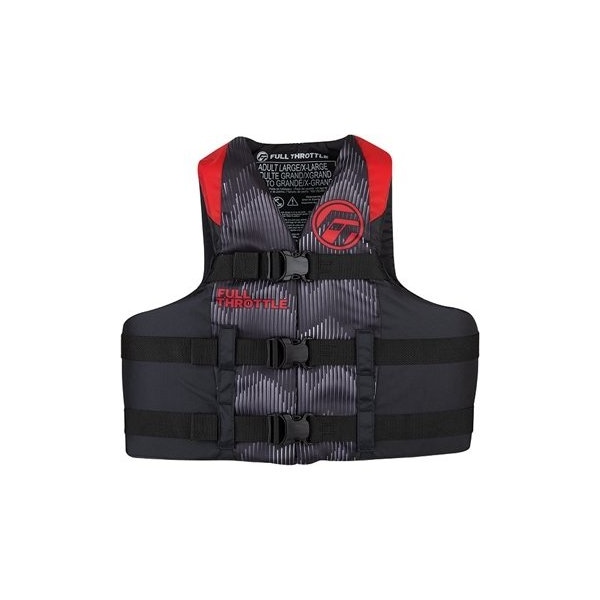 Full Throttle Vest-S/M Red Nylon, #112200-100-030-22 - 112200-100-030-22