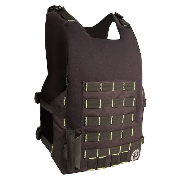 Mustang Survival Mustang Rescue Swimmer Vest - Fluorescent Yellow/Green/Black - Manual - MRV170-251-0-206