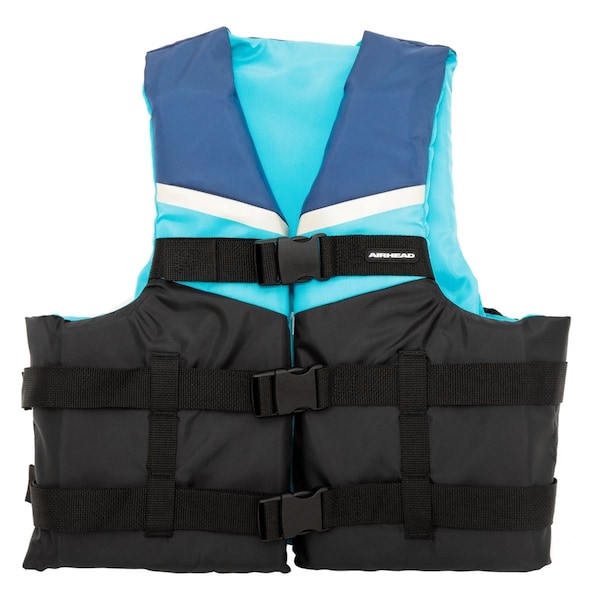 Geared2Golf 3005304ABL Vibe Safety Adult Vest, Blue, Black & Grey - GE3574277