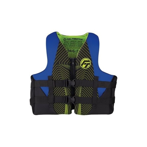 Full Throttle Vest-2Xl/4Xl Blue Rapid Dry, #142100-500-080-22 - 142100-500-080-22