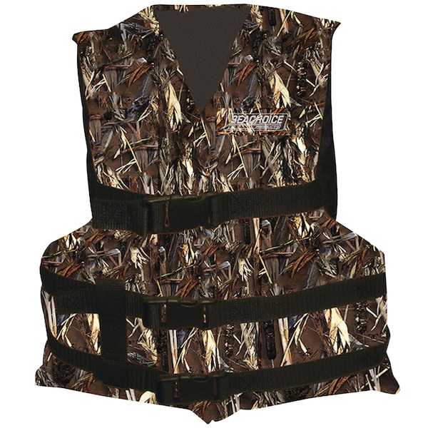 Seachoice Type III General Purpose Vest - Camouflage, XL, 90 lbs. & Up - 86560