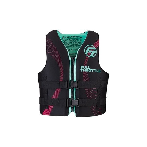 Full Throttle Vest-L/Xl Aqua Rapid Dry, #142100-505-050-22 - 142100-505-050-22