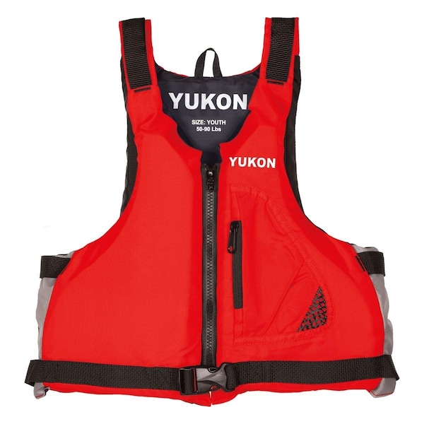 Yukon Base Paddle Vest, Red - Youth - 13004-03-A-RD