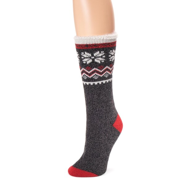 Muk Luks Muk Luks Women's Assorted One Size Fits Most Heat Retainer Socks Multicolored - 0022066996PK36