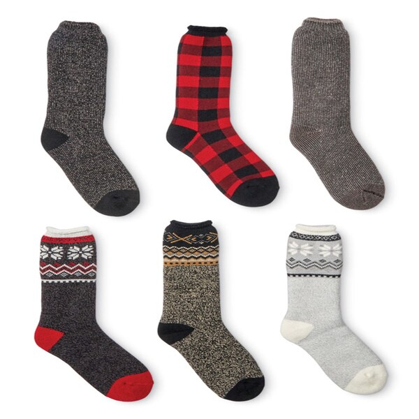 Muk Luks Muk Luks Women's Assorted One Size Fits Most Heat Retainer Socks Multicolored - 0022066996PK36