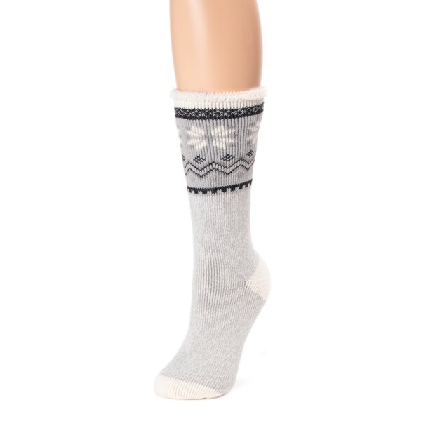 Muk Luks Muk Luks Women's Assorted One Size Fits Most Heat Retainer Socks Multicolored - 0022066996PK36