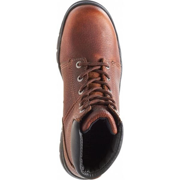 Wolverine Men's 6-Inch Work Boot, 9 M, Steel Toe, 6 in H, Walnut, W04713 - W04713