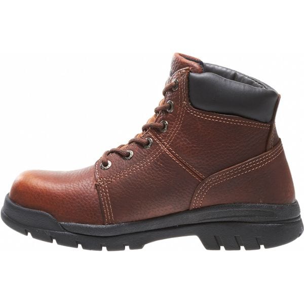 Wolverine Men's 6-Inch Work Boot, 9 M, Steel Toe, 6 in H, Walnut, W04713 - W04713