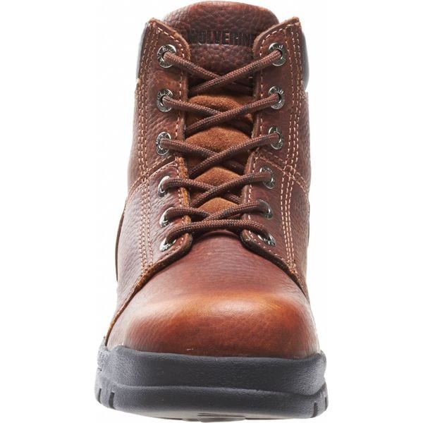 Wolverine Men's 6-Inch Work Boot, 9 M, Steel Toe, 6 in H, Walnut, W04713 - W04713