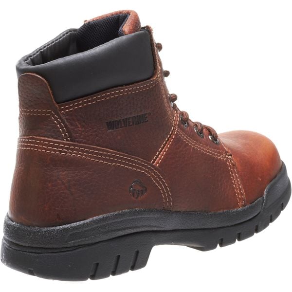 Wolverine Men's 6-Inch Work Boot, 9 M, Steel Toe, 6 in H, Walnut, W04713 - W04713