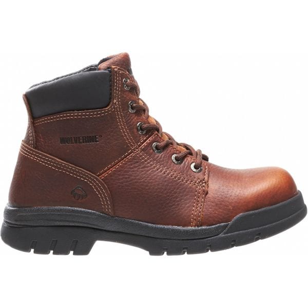 Wolverine Men's 6-Inch Work Boot, 9 M, Steel Toe, 6 in H, Walnut, W04713 - W04713