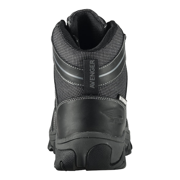 Avenger Safety Footwear Men Steel Toe CROSSCUT ST, MENS PR, Black, 8, Wide - A7712-8W